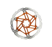 Hope Tech V4 Vented 6 Bolt Floating Disc Rotor - 203mm - Orange / 6 Bolt / 203mm