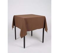 Hope Textiles Brown 36" x 36" (91cm) Small Square Fabric TABLECLOTH/TABLE CLOTH (Polyester, not cotton)