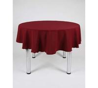 Hope Textiles Burgundy 54" Diameter (137cm) Small Round Fabric TABLECLOTH/TABLE CLOTH (Polyester, not cotton)