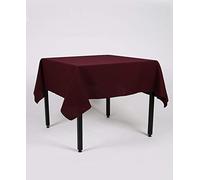 Hope Textiles Dark Burgundy 55" x 108" (139cm x 274cm) Rectangle Fabric TABLECLOTH/TABLE CLOTH (Polyester, not cotton)