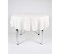 Hope Textiles Ivory 58" Diameter (147cm) Small Round Fabric TABLECLOTH/TABLE CLOTH (Polyester, not cotton)