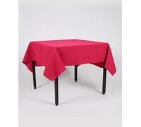 Hope Textiles Magenta 55" x 88" (139cm x 223cm) Rectangle Fabric TABLECLOTH/TABLE CLOTH (Polyester, not cotton)
