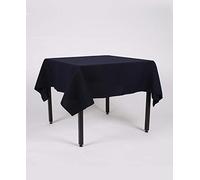 Hope Textiles Navy Blue 55" x 108" (139cm x 274cm) Rectangle Fabric TABLECLOTH/TABLE CLOTH (Polyester, not cotton)