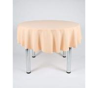 Hope Textiles Peach 36" Diameter (91cm) Small Round Fabric TABLECLOTH/TABLE CLOTH (Polyester, not cotton)
