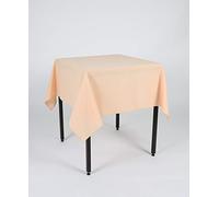 Hope Textiles Peach 36" x 36" (91cm) Small Square Fabric TABLECLOTH/TABLE CLOTH (Polyester, not cotton)