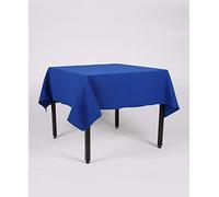 Hope Textiles Royal Blue 55" x 80" (139cm x 203cm) Rectangle Fabric TABLECLOTH/TABLE CLOTH (Polyester, not cotton)