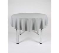 Hope Textiles Silver 36" Diameter (91cm) Small Round Fabric TABLECLOTH/TABLE CLOTH (Polyester, not cotton)