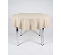 Hope Textiles Stone 36" Diameter (91cm) Small Round Fabric TABLECLOTH/TABLE CLOTH (Polyester, not cotton)