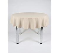 Hope Textiles Stone 54" Diameter (137cm) Small Round Fabric TABLECLOTH/TABLE CLOTH (Polyester, not cotton)