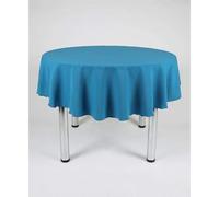 Hope Textiles Teal 54" Diameter (137cm) Small Round Fabric TABLECLOTH/TABLE CLOTH (Polyester, not cotton)
