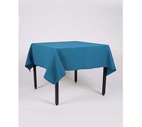 Hope Textiles Teal 55" x 98" (139cm x 248cm) Rectangle Fabric TABLECLOTH/TABLE CLOTH (Polyester, not cotton)