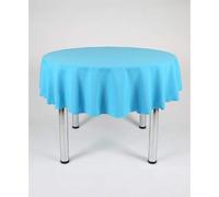 Hope Textiles Turquoise 54" Diameter (137cm) Small Round Fabric TABLECLOTH/TABLE CLOTH (Polyester, not cotton)
