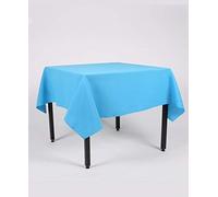 Hope Textiles Turquoise 55" x 80" (139cm x 203cm) Rectangle Fabric TABLECLOTH/TABLE CLOTH (Polyester, not cotton)