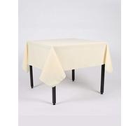 Hope Textiles Vanilla 55" x 70" (139cm x 177cm) Rectangle Fabric TABLECLOTH/TABLE CLOTH (Polyester, not cotton)
