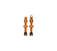 Hope Tubeless Valves - Pair - Orange / 60mm Valve