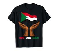 Hope Unity Sudan Hands Holding Flag T-Shirt