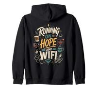 Hope Wifi Coffee Funny Tech Zip Hoodie