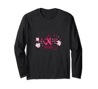 Hope Wins Breast Cancer Awareness Empowerment Long Sleeve T-Shirt, Adult Unisex, Black, L