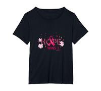Hope Wins Breast Cancer Awareness Empowerment T-Shirt, Women's Plus, Black, 5X
