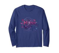 Hope Wins Butterfly Inspiration Cancer Awareness Long Sleeve T-Shirt, Adult Unisex, Navy, XXL