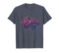 Hope Wins Butterfly Inspiration Cancer Awareness T-Shirt, Men, Heather Blue, M