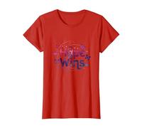 Hope Wins Butterfly Inspiration Cancer Awareness T-Shirt, Women, Red, M