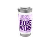 Hope Wins Purple Ribbon Stainless Steel Insulated Tumbler