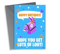 Hope You Get Lots of Loot Fortnite birthday card
