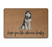 Hope You Like Siberian Husky, Funny Dog Rug Bath Mat Funny Doormat Washable Floor Mats For Kitchen Hallway Shower 40X60Cm