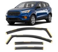 HOPE YOU READY - Shatterproof Rain Cover for 2013-2019 Exhaust Window - Extra Strong Wind Deflectors - Car Vent Window Visors - Wind Deflector