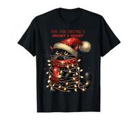 Hope Your Christmas Is Meowy and Bright Cat Christmas T-Shirt