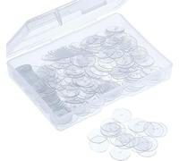 HOPEA JEWELS®(200 Pcs Or 100 Pairs Approx) Soft & Premium Earring Back disc Pads/Clear disc Pads/Silicone Invisible Gasket (Extra Premium (Clear(No Colour- Transparent))
