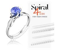 HOPEA JEWELS® Premium & Soft Ring Size Adjuster For Loose Rings/Ring Size Adjuster/Invisible Ring size Adjuster/Silicone Ring Size Adjuster/Finger Ring Size Adjuster(4 Sizes & 4 Pcs,Clear)