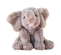 Hopearl Adorable Plush Calf Elephant Toy Floppy Elephish Ultra Soft Stuffed Animal Age 3+ for Boys Girls Kids Toddlers, Gray, 9''