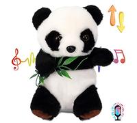 Hopearl Talking Panda Repeats Age 3+ What You Say Nodding Electric Interactive Animated Toy Speaking Plush Buddy Gift for Toddlers, 7''
