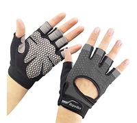Hopedas Workout Gloves Weight Lifting Gloves Palm Support Protection for Men Women, Exercise Gloves Sports for Training, Fitness, Gym,Gray