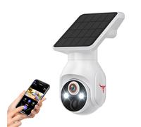 HopeFlex 1080p WiFi Security Camera with Solar Panel, Battery Powered, Pan Tilt, AI Motion Detection, Night Vision, 2-Way Talk, IP65, Cloud Storage (Sold Separately), 2.4GHz WiFi Only