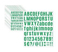 Hopeful Life Feng 10 Sheets Letter Stickers - Alphabet, Number, Mailbox & Cup Labels, Holiday Party Decoration(Green, 1 inch)