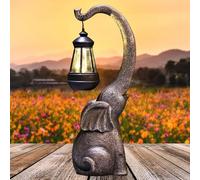 hopeful Solar Powered Elephant Courtyard Light, LED Outdoor Decorative, Path Light Balcony, Courtyard, Mother's Birthday Gift, Women's Garden Gift