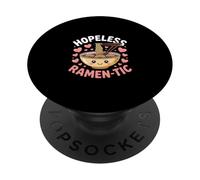 Hopeless Ramen tic Funny Kawaii Noodle Bowl PopSockets Adhesive PopGrip