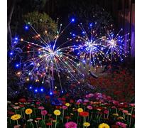 Hopelit Solar Garden Lights Outdoor 150 LED Garden Lights Solar Fireworks 8 Modes Waterproof for Pathway Yard Flower Boxes Decoration