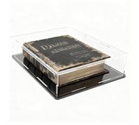HOPEME Book Display Case Clear Book Protector Case, Acrylic Display Cover Case for Books, Stamps, Coins, Cards, Photos, Album, Jewellery and Collectibles 12 (L) × 12 (W) × 4 (H) inch