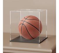 HOPEME Display Case 11x11x11 Inch, Acrylic Display Box for Collectibles, Dustproof Acrylic Display Case with Lid and Matt Black Base for Models and Action Figures