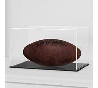 HOPEME Display Case 12x8x8 Inch, Acrylic Display Box for Collectibles, Dustproof Acrylic Display Case with Lid and Matt Black Base for Models and Action Figures