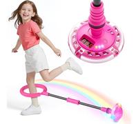 HopeRock Light Up Skip Ball Toy for Girls Ages 6-8 - LED Flashing Jump Ball with Counter & Replaceable Battery - Fun Active Gift for 6 7 8 Year Old Girls