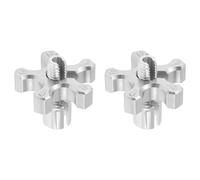 HOPESPANNER 2 Pcs M8 Motorcycle Clutch Brake Cable Adjuster Screw Aluminum Alloy Brake Clutch Line Adjusting Bolt for Motorbike Scooter Dirt Bike Silver Tone