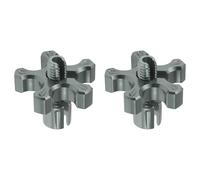 HOPESPANNER 2 Pcs M8 Motorcycle Clutch Brake Cable Adjuster Screw Aluminum Alloy Brake Clutch Line Adjusting Bolt for Motorbike Scooter Dirt Bike Titanium Tone