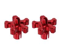 HOPESPANNER 2 Pcs M8 Motorcycle Clutch Brake Cable Adjuster Screw Aluminum Alloy Brake Clutch Line Adjusting Bolt for Motorbike Scooter Dirt Bike Red