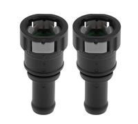 HOPESPANNER 35/64" Fuel Line Quick Connector ID Hose for 5/8" SAE Male Straight Push-On Seal Fittings Plastic Black Gray 2Pcs