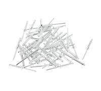 HOPESPANNER 4.8mm Grip Diameter 25mm Grip Length 10.1mm Flange Diameter Dome Head Tri-Fold Rivets Repairing Tool Assortment Kit Aluminum 50 Pcs